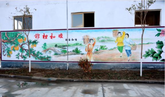 阆中乡镇文化墙 乡风文明焕发新活力