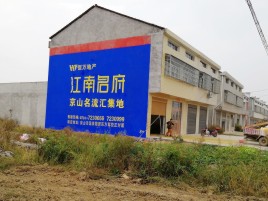 阆中农村墙体广告在不同形式上面展现的不同特色