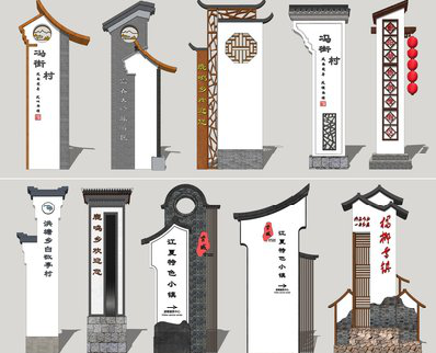 阆中美丽乡村标识标牌有哪些分类？